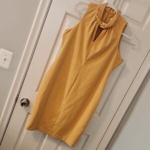 Mustard Yellow Sleeveless Dress